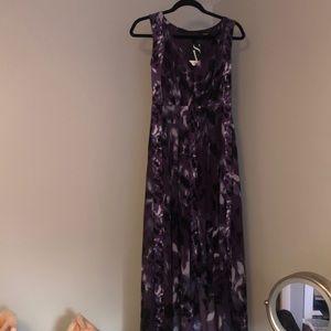 long purple dress